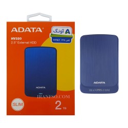 هارد HDD لپ تاپ 2 ترابایت Adata HV320 Slim External آبی-گارانتی آونگ
