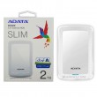 هارد HDD لپ تاپ 2 ترابایت Adata HV300 Slim External سفید-گارانتی آونگ