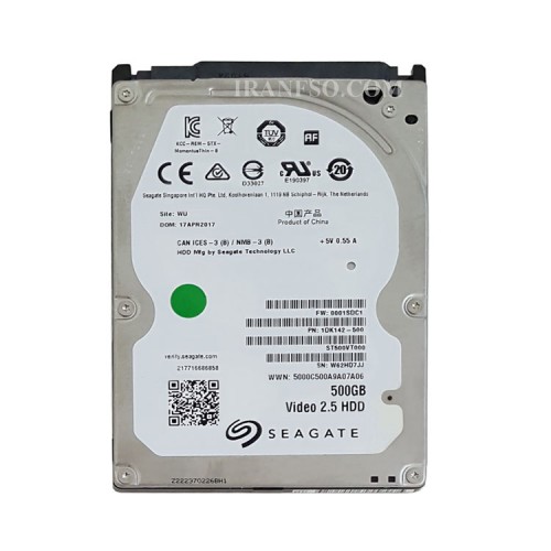 هارد HDD لپ تاپ 500 گیگابایت Seagate Sata 5400RPM-Riffer