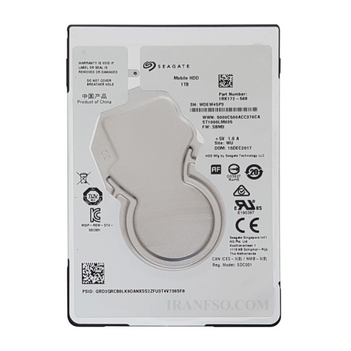 هارد HDD لپ تاپ 1 ترابایت Seagate Sata 5400RPM