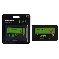 هارد SSD لپ تاپ 120 گیگابایت Adata Sata 2.5Inch SU650 سه سال گارانتی آونگ