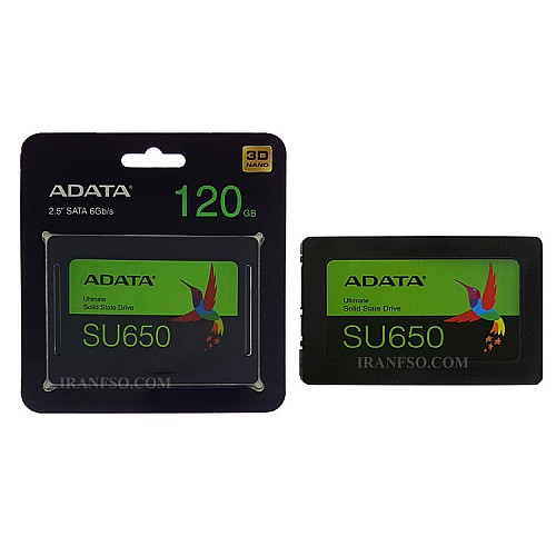 هارد SSD لپ تاپ 120 گیگابایت Adata Sata 2.5Inch SU650 گارانتی آونگ