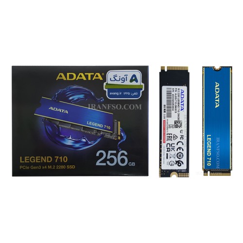 هارد SSD لپ تاپ 256 گیگابایت Adata M.2 NVME 2280_Legend 710 گارانتی آونگ