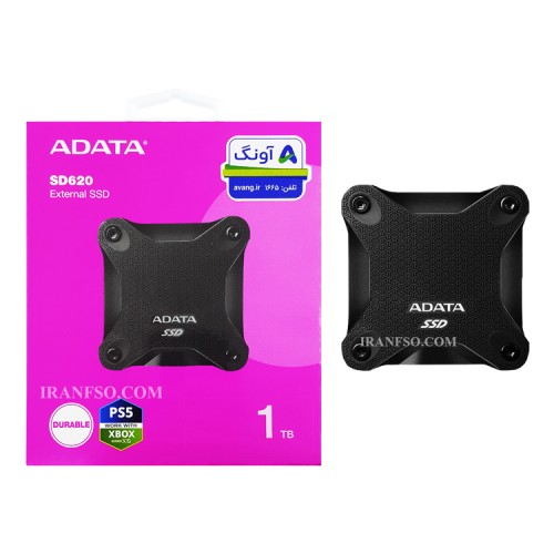 هارد SSD لپ تاپ 1 ترابایت Adata SD620 External مشکی-گارانتی آونگ