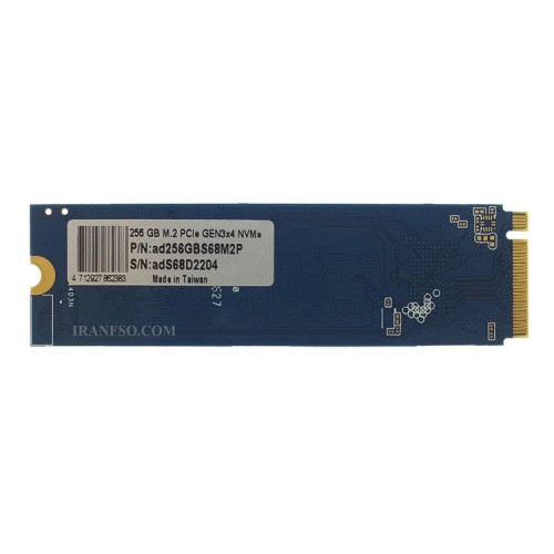 هارد SSD لپ تاپ 256 گیگابایت Addlink M.2 NVME 2280 S68 گارانتی آواژنگ