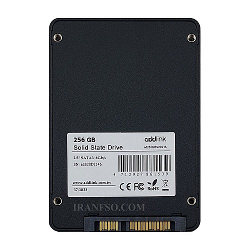 هارد SSD لپ تاپ 256 گیگابایت Addlink Sata 2.5Inch