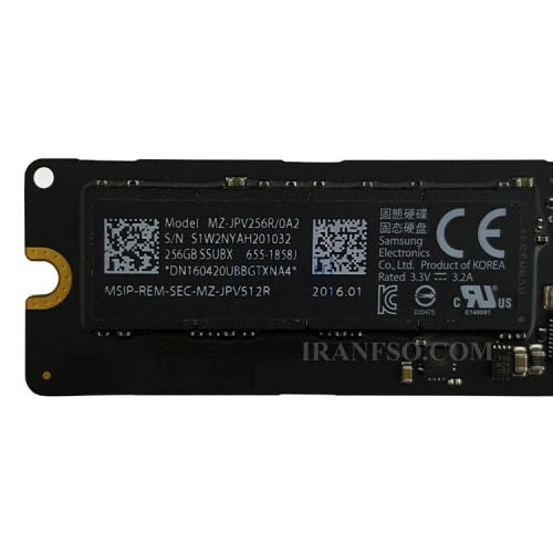 هارد SSD لپ تاپ 256 گیگابایت برای اپل Macbook 2013-2015