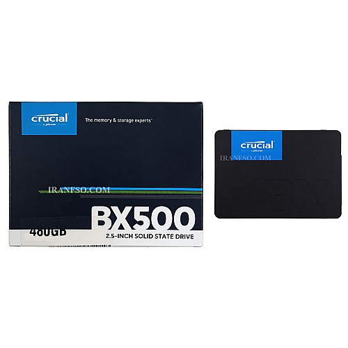 هارد SSD لپ تاپ 480 گیگابایت Crucial Sata 2.5Inch BX500 گارانتی حامی