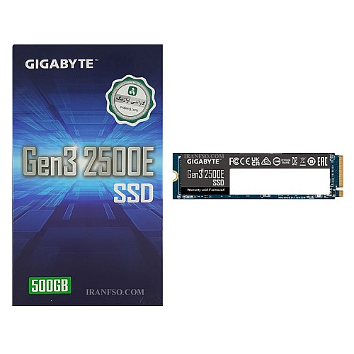 هارد SSD لپ تاپ 500 گیگابایت Gigabyte M.2 NVME 2280_GEN3 2500E گارانتی آواژنگ