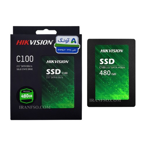 هارد SSD لپ تاپ 480 گیگابایت هایک ویژن Sata 2.5Inch C100 گارانتی آونگ