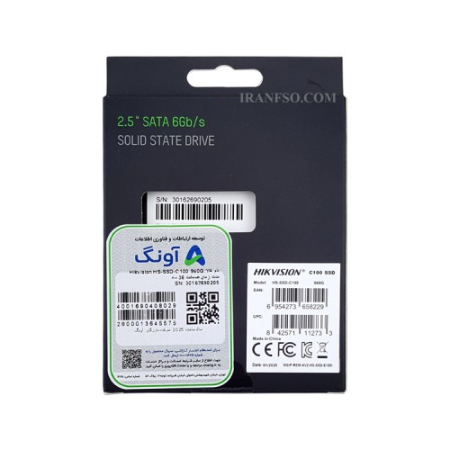 هارد SSD لپ تاپ 960 گیگابایت هایک ویژن Sata 2.5Inch C100 گارانتی آونگ