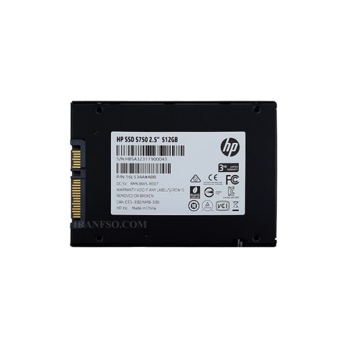 هارد SSD لپ تاپ 512 گیگابایت اچ پی Sata 2.5Inch S750 گارانتی آواژنگ
