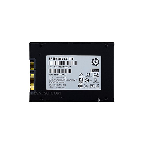 هارد SSD لپ تاپ 1 ترابایت اچ پی Sata 2.5Inch S750 گارانتی آواژنگ