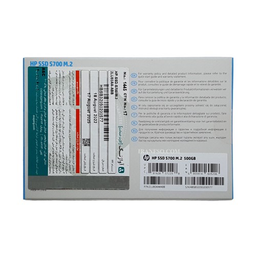 هارد SSD لپ تاپ 500 گیگابایت اچ پی M.2 NGFF 2280_S700 گارانتی آواژنگ