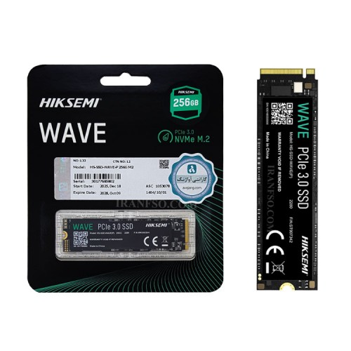 هارد SSD لپ تاپ 256 گیگابایت Hiksemi M.2 2280 NVME Wave گارانتی آواژنگ