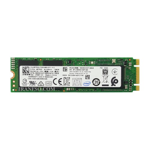 هارد SSD لپ تاپ 128 گیگابایت Intel M.2 NGFF 2280_Refurbish سه ماه گارانتی