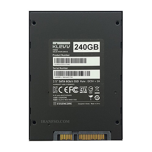هارد SSD لپ تاپ 240 گیگابایت Klevv Sata 2.5Inch N400