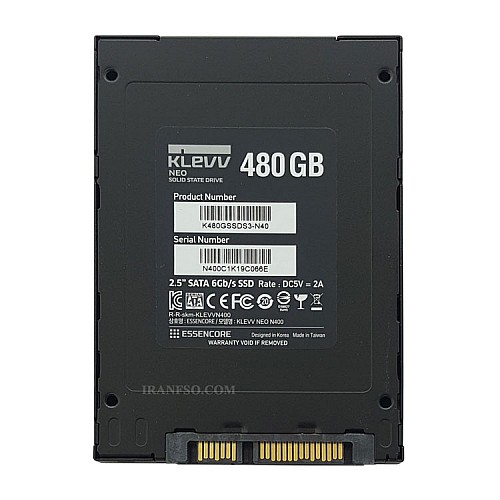 هارد SSD لپ تاپ 480 گیگابایت Klevv Sata 2.5Inch N400