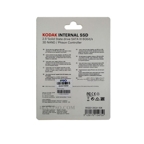 هارد SSD لپ تاپ 120 گیگابایت Kodak Sata 2.5Inch یکسال گارانتی افق