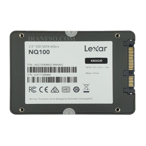 هارد SSD لپ تاپ 480 گیگابایت Lexar NQ100 Sata 2.5Inch