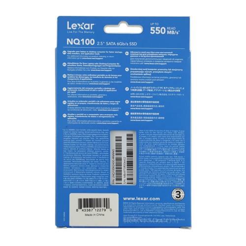 هارد SSD لپ تاپ 240 گیگابایت Lexar NQ100 Sata 2.5Inch یکسال گارانتی افق