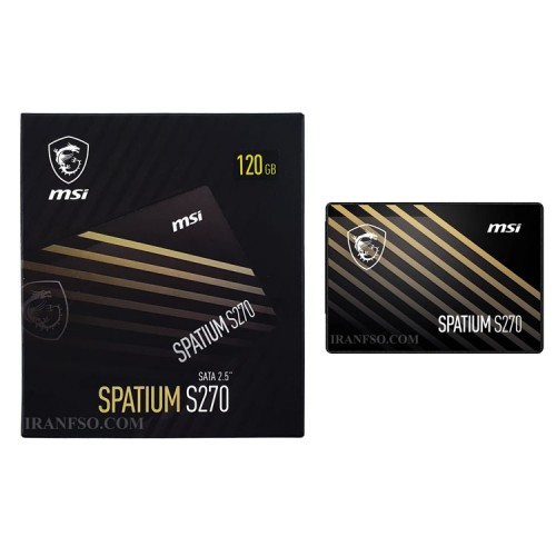 هارد SSD لپ تاپ 120 گیگابایت ام اس آی Sata 2.5Inch_Spatium S270 یکسال گارانتی افق