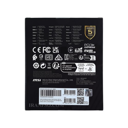 هارد SSD لپ تاپ 120 گیگابایت ام اس آی Sata 2.5Inch_Spatium S270 یکسال گارانتی افق