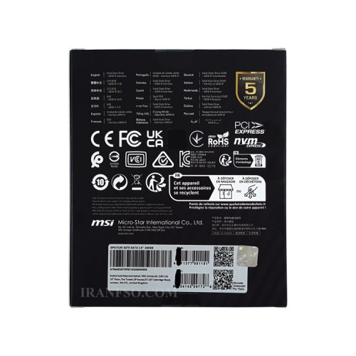 هارد SSD لپ تاپ 240 گیگابایت ام اس آی Sata 2.5Inch_Spatium S270 گارانتی ماتریس