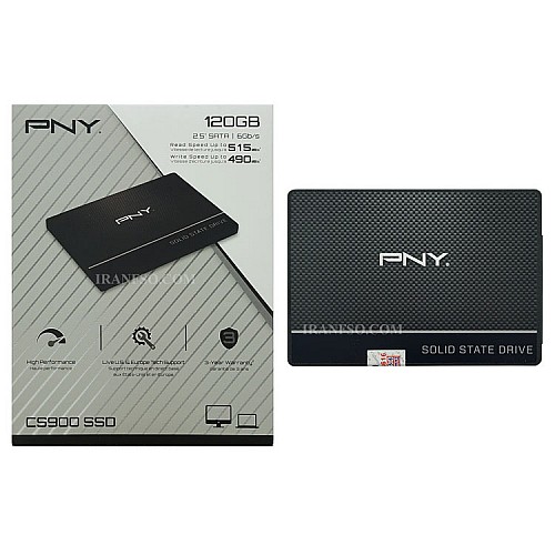 هارد SSD لپ تاپ 120 گیگابایت PNY Sata 2.5Inch CS900 یکسال گارانتی افق