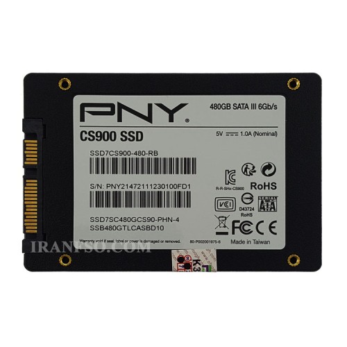 هارد SSD لپ تاپ 480 گیگابایت PNY Sata 2.5Inch CS900 یکسال گارانتی افق