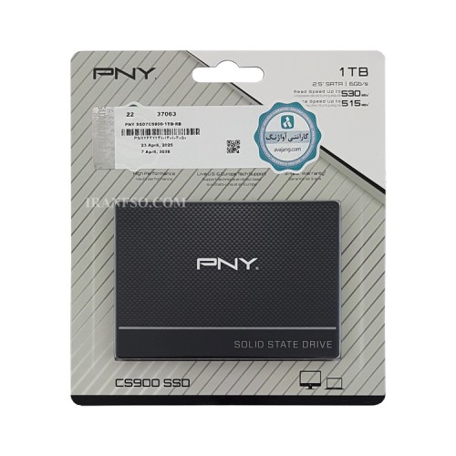 هارد SSD لپ تاپ 1 ترابایت PNY Sata 2.5Inch CS900 گارانتی آواژنگ