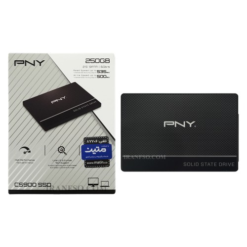 هارد SSD لپ تاپ 250 گیگابایت PNY Sata 2.5Inch CS900 گارانتی متین