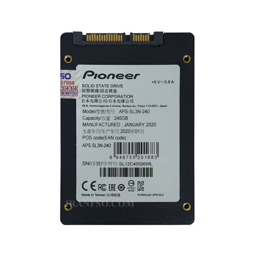 هارد SSD لپ تاپ 240 گیگابایت پایونیر Sata 2.5Inch