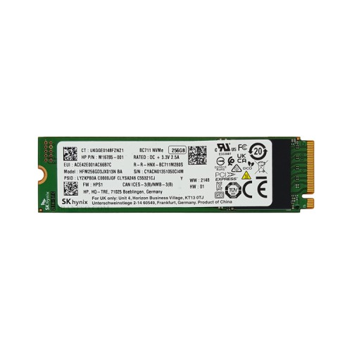 هارد SSD لپ تاپ 256 گیگابایت SK Hynix M.2 NVME 2280 سه ماه گارانتی