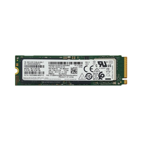 هارد SSD لپ تاپ 512 گیگابایت سامسونگ M2 NVME 2280