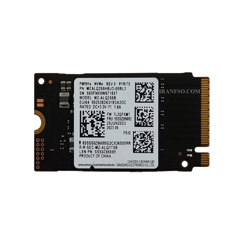 هارد SSD لپ تاپ 256 گیگابایت سامسونگ M.2 NVME 2242 شش ماه گارانتی افق-بدون پک