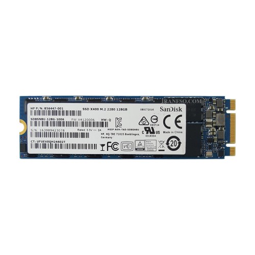 هارد SSD لپ تاپ 128 گیگابایت SanDisk M.2 NGFF 2280 شش ماه گارانتی