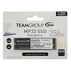 هارد SSD لپ تاپ 256 گیگابایت تیم گروپ M.2 NVME 2280_MP33 گارانتی آواژنگ