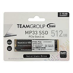 هارد SSD لپ تاپ 512 گیگابایت تیم گروپ M.2 NVME 2280_MP33 گارانتی آواژنگ
