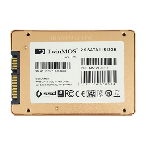 هارد SSD لپ تاپ 128 گیگابایت TwinMOS Sata 2.5Inch H2 ULTRA