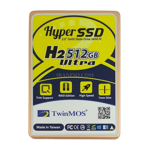 هارد SSD لپ تاپ 512 گیگابایت TwinMOS Sata 2.5Inch H2 ULTRA