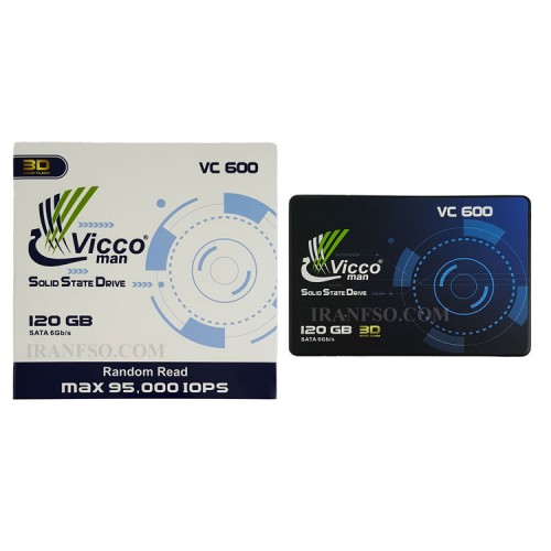 هارد SSD لپ تاپ 120 گیگابایت ViccoMan Sata 2.5Inch VC600