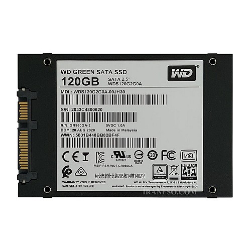 هارد SSD لپ تاپ 120 گیگابایت وسترن WD Green Sata 2.5Inch