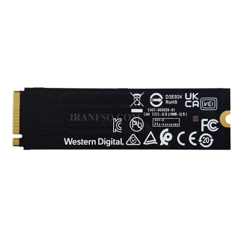 هارد SSD لپ تاپ 500 گیگابایت وسترن WD Blue M.2 NVMe 2280_SN580 گارانتی سازگار