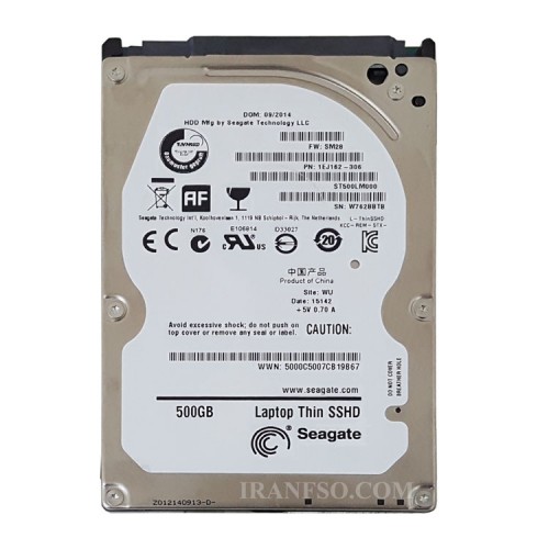 هارد SSHD لپ تاپ 500 گیگابایت Seagate Sata 2.5Inch-8GB SSD