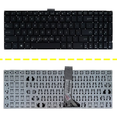 کیبرد لپ تاپ ایسوس X553-X555-P2540U مشکی-اینترکوچک بدون فریم