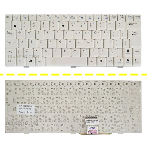 کیبرد لپ تاپ ایسوس Eee PC 1000 سفید