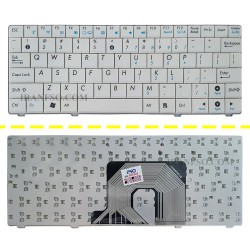 کیبرد لپ تاپ ایسوس Eee PC 900 سفید-اینترکوچک بدون فریم