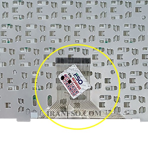 کیبرد لپ تاپ ایسوس Eee PC 1004-1005 سفید-بدون فریم فلت پهن