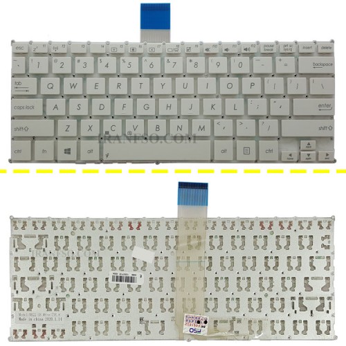 کیبرد لپ تاپ ایسوس X200MA-CA سفید-اینترکوچک بدون فریم